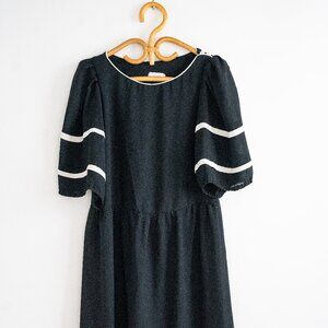 Jerri Jee black and white vintage dress